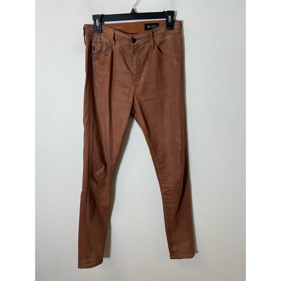 AG Los Angeles Brown Jeans Style Ankle Pants Sz 28 - Picture 1 of 4
